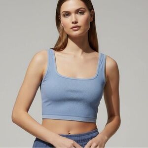 🌻Aerie Seamless Heather Square Neck Longline Bralette Size Small